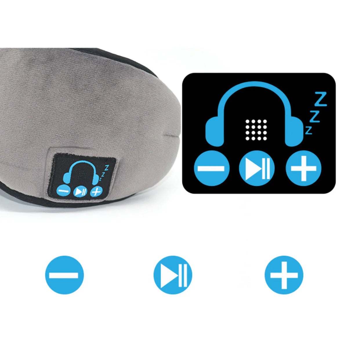 Bluetooth-Enabled Sleep Mask with Music Functionality