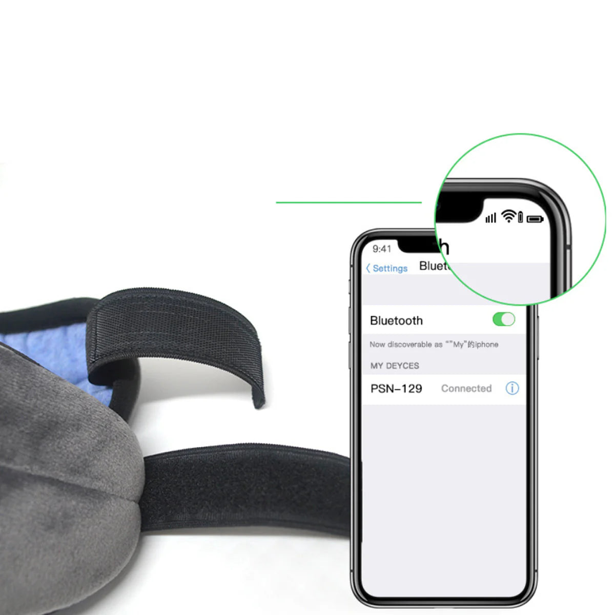 Bluetooth-Enabled Sleep Mask with Music Functionality