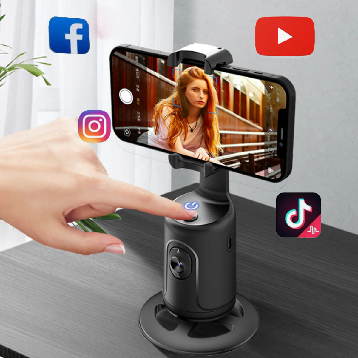 Automatic Hands-Free Selfie Videographer with Motion Tracking - No App Required